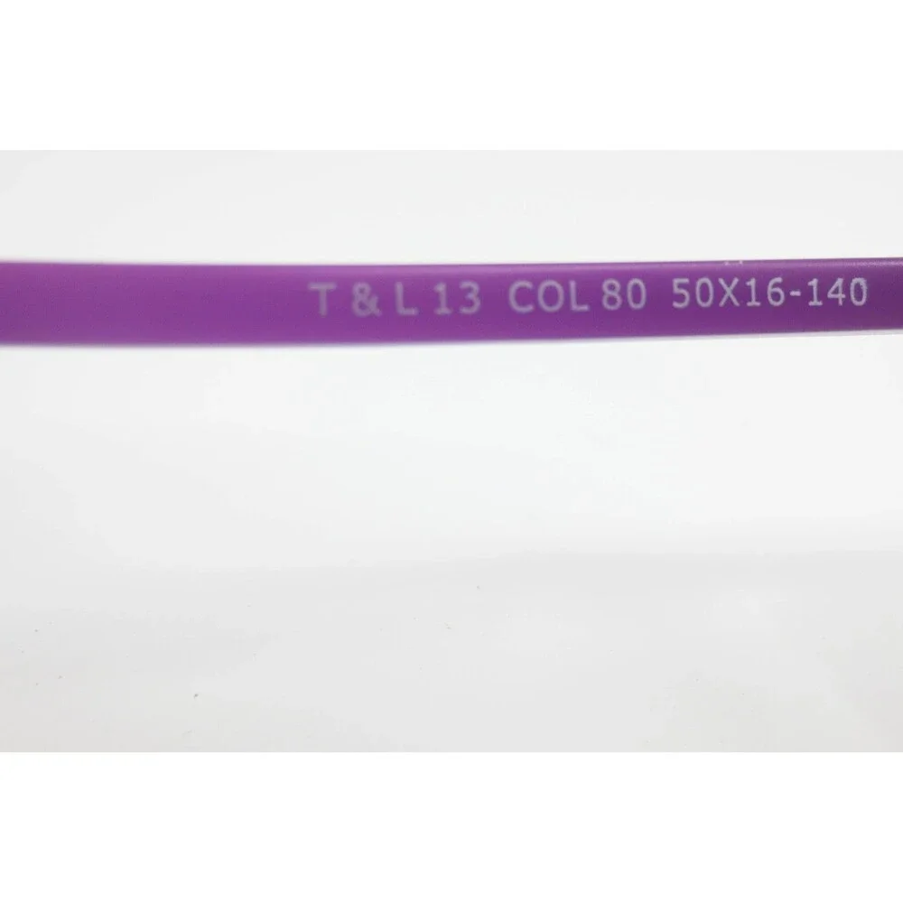 Truth & Love T&L 13 Eyeglasses Purple Cat Eye Frames Col 80 50-16-140 Demo